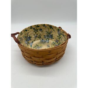 Longaberger Basket Handwoven Crisco American Baking Celebration w/Liner & Insert